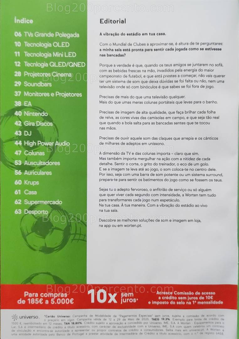 Antevisão Folheto WORTEN Especial TV e Som Promoções até 29 maio all