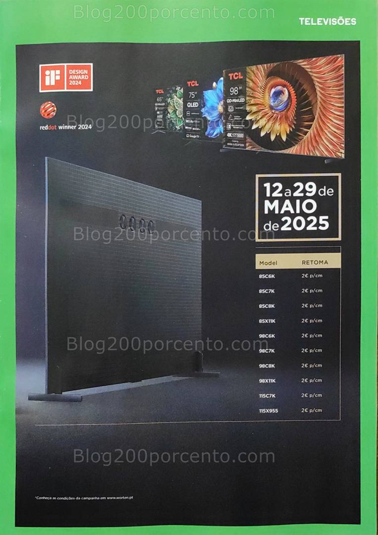 Antevisão Folheto WORTEN Especial TV e Som Promoções até 29 maio all