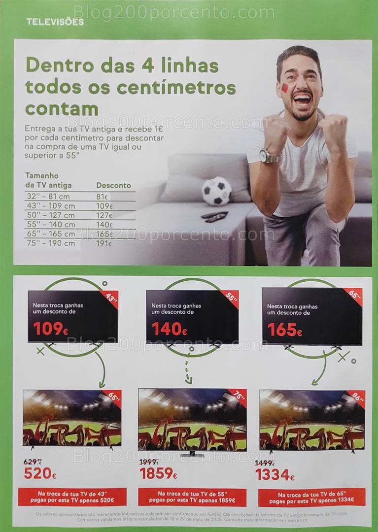 Antevisão Folheto WORTEN Especial TV e Som Promoções até 29 maio all