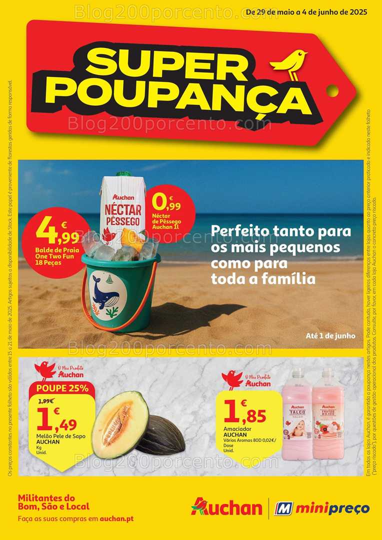 Antevisão Folheto AUCHAN - MINIPREÇO Promoções de 29 maio a 4 junho all