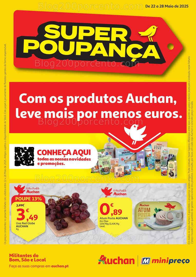 Antevisão Folheto AUCHAN - MINIPREÇO Promoções de 22 a 28 maio all