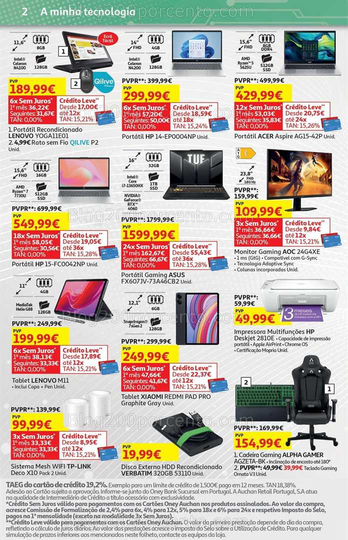 Antevisão Folheto AUCHAN Tecnologia Promoções de 22 maio a 1 junho tecnologia