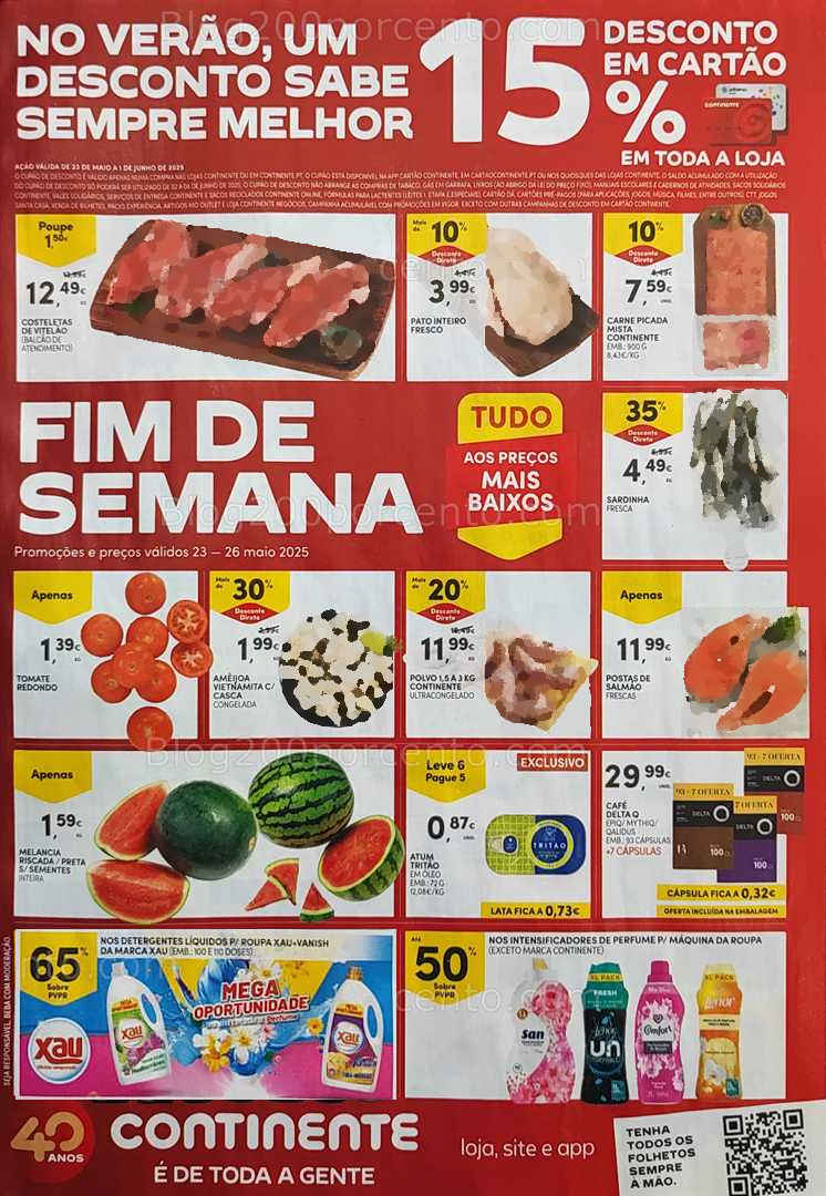 Antevisão Folheto CONTINENTE Promoções Fim de Semana - 23 a 26 maio all