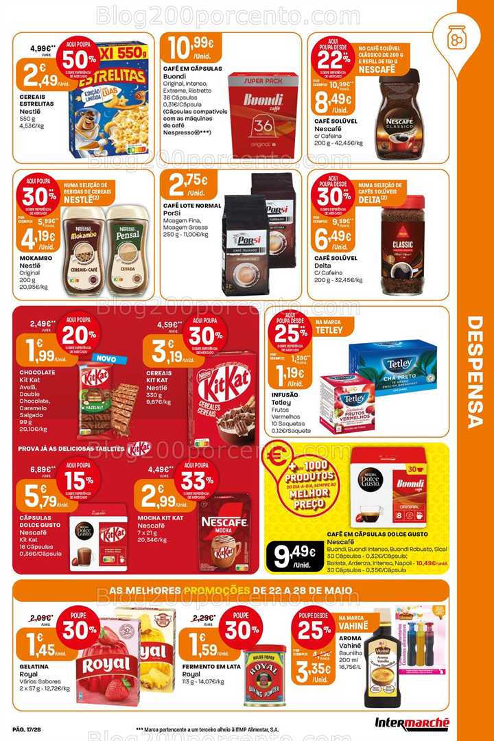 Antevisão Folheto INTERMARCHÉ Super Promoções de 22 a 28 maio all