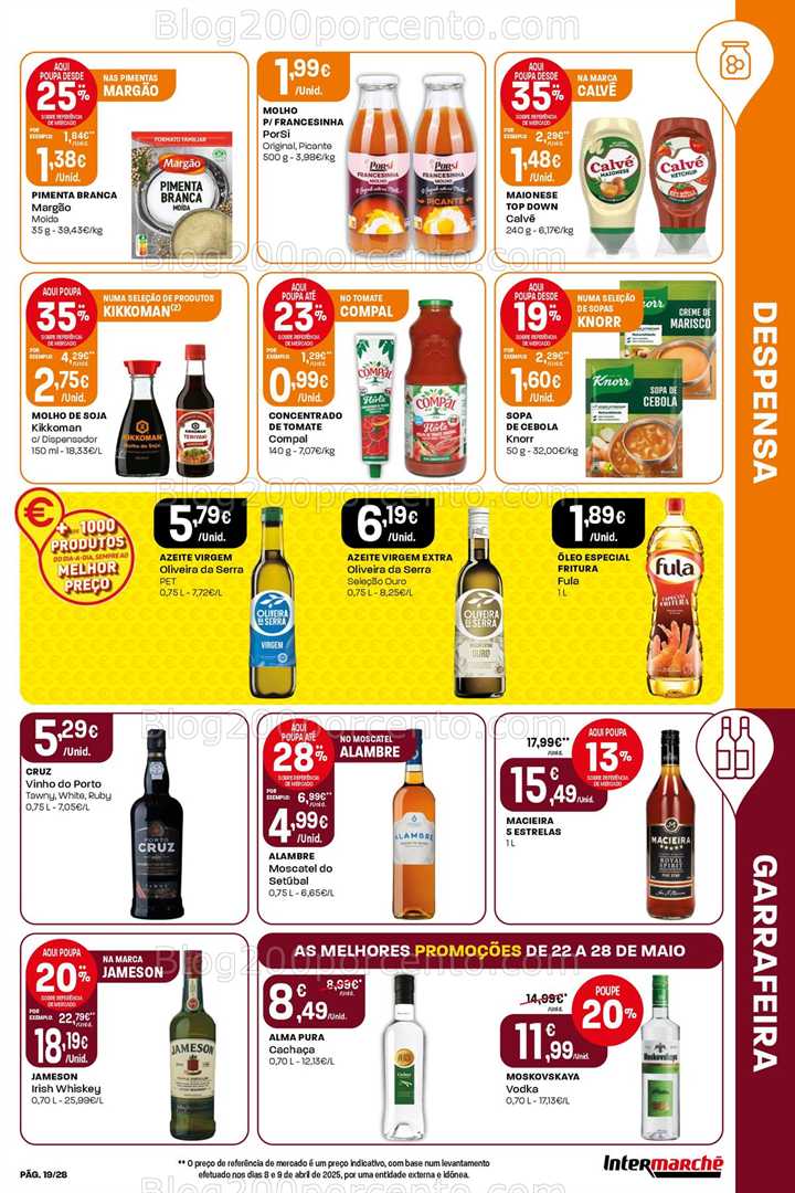 Antevisão Folheto INTERMARCHÉ Super Promoções de 22 a 28 maio all