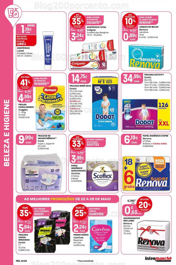 Antevisão Folheto INTERMARCHÉ Super Promoções de 22 a 28 maio all