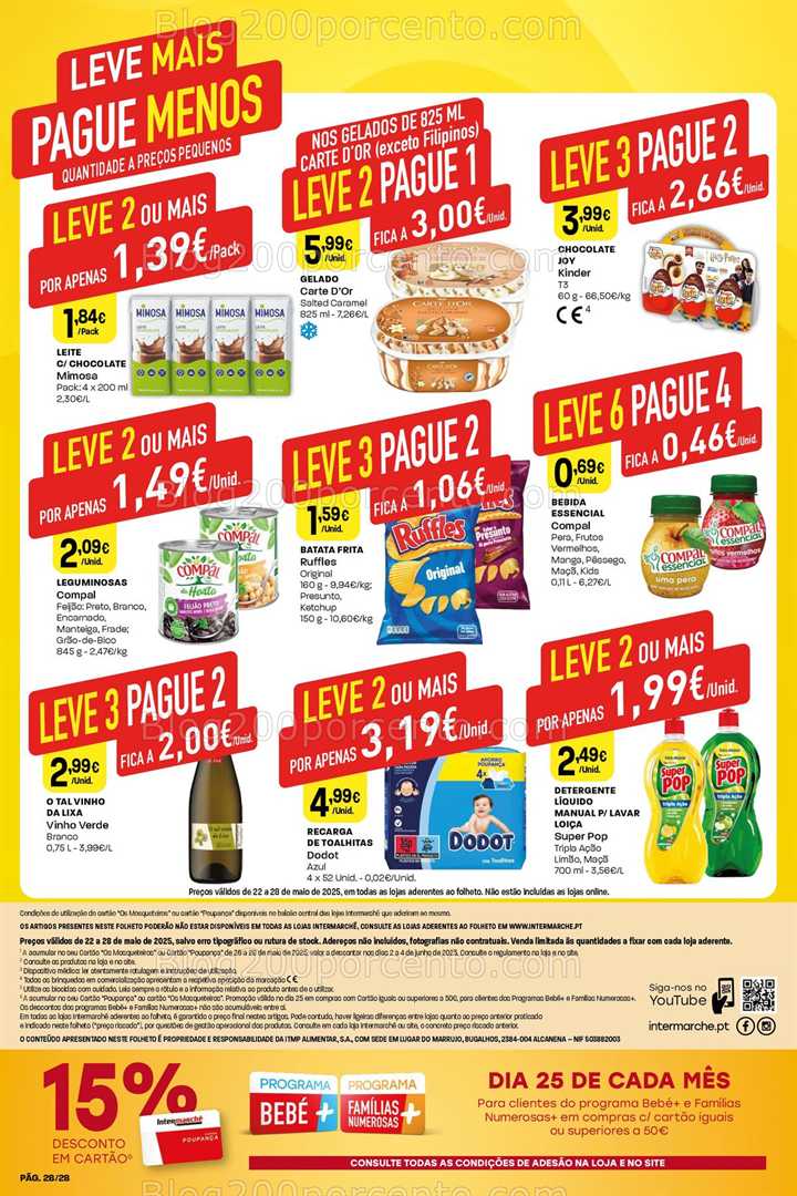 Antevisão Folheto INTERMARCHÉ Super Promoções de 22 a 28 maio all
