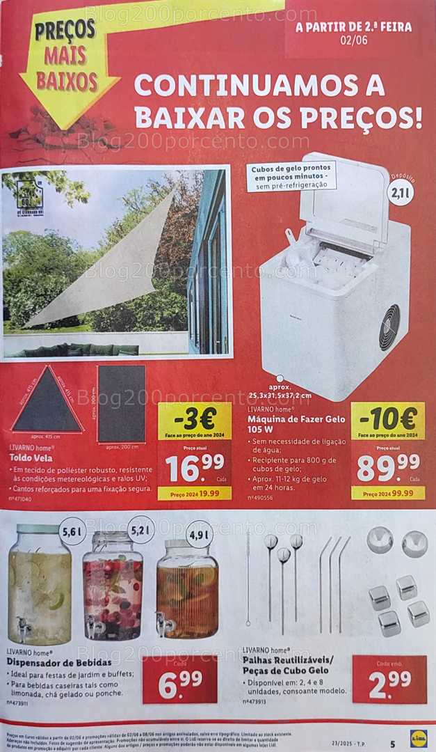 Antevisão Folheto LIDL Promoções de 2 a 8 junho bazar 2 junho