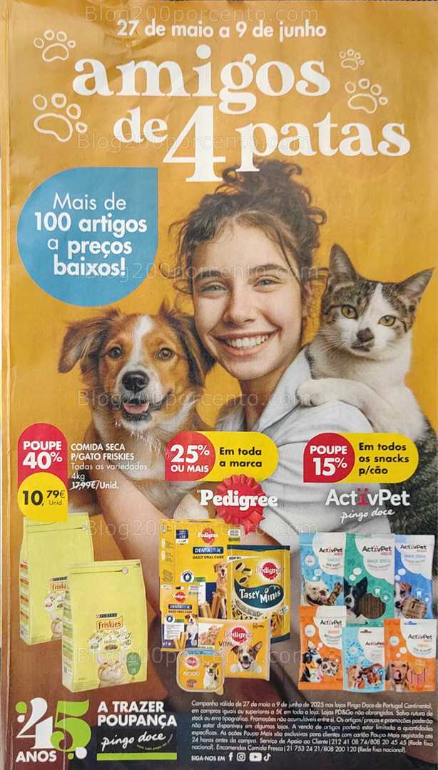 Antevisão Folheto PINGO DOCE Pets Promoções de 27 maio a 9 junho all