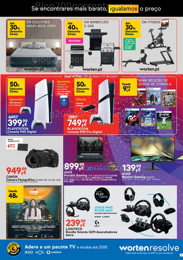 Antevisão Folheto WORTEN Promoções de 27 maio a 2 junho all