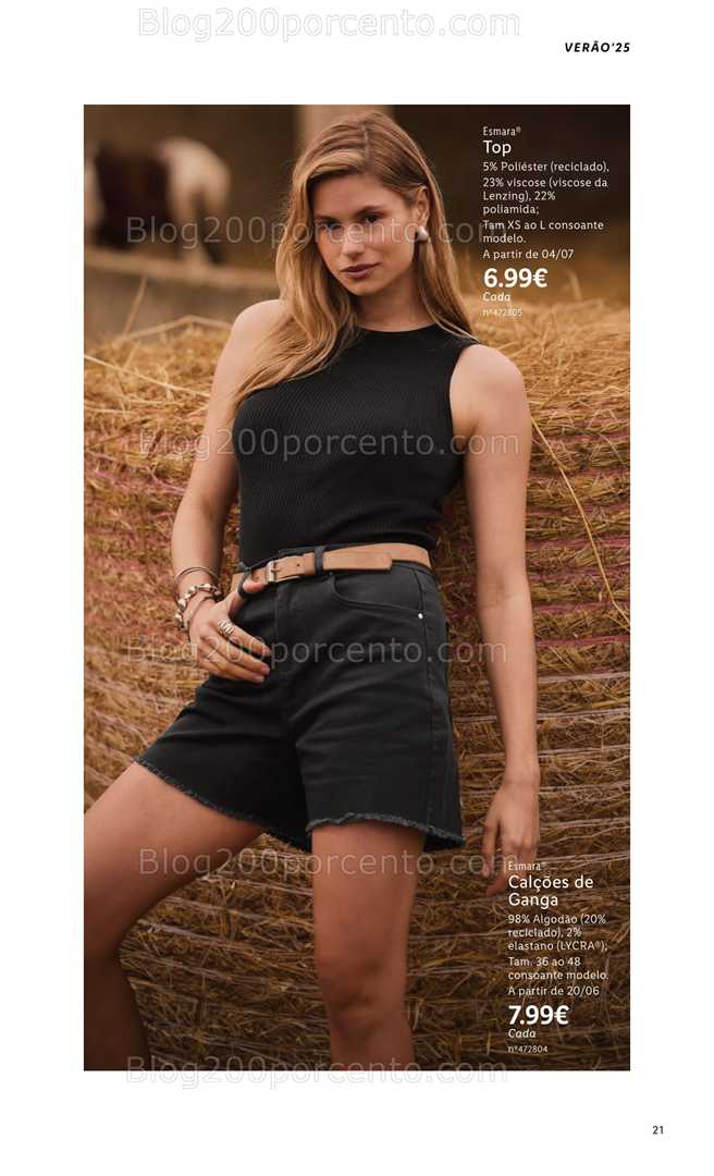 Antevisão Folheto LIDL Esmara Verão all