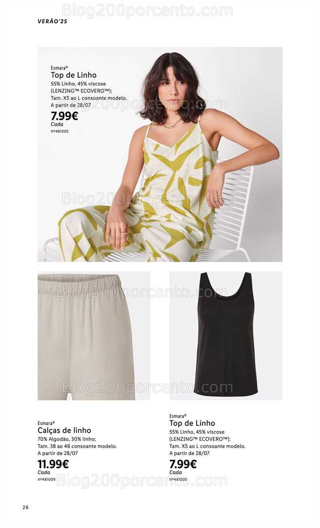 Antevisão Folheto LIDL Esmara Verão all