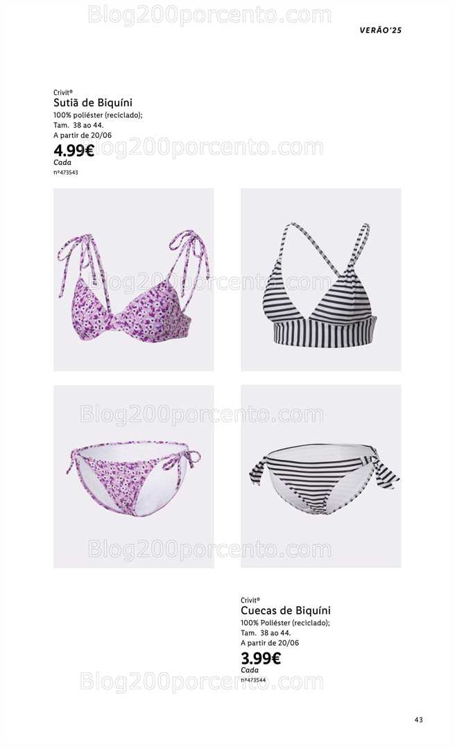 Antevisão Folheto LIDL Esmara Verão all