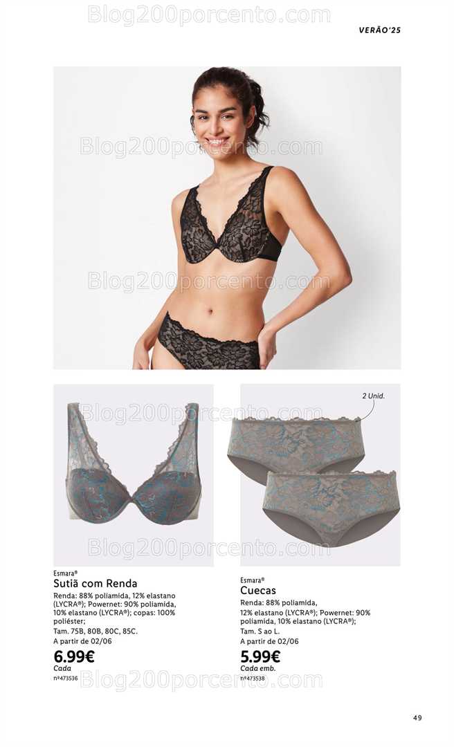 Antevisão Folheto LIDL Esmara Verão all