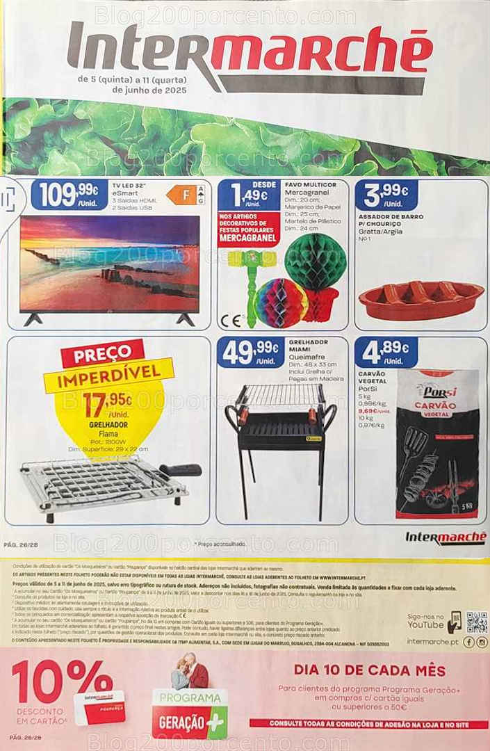 Antevisão Folheto INTERMARCHÉ Bazar Promoções de 5 a 11 junho all