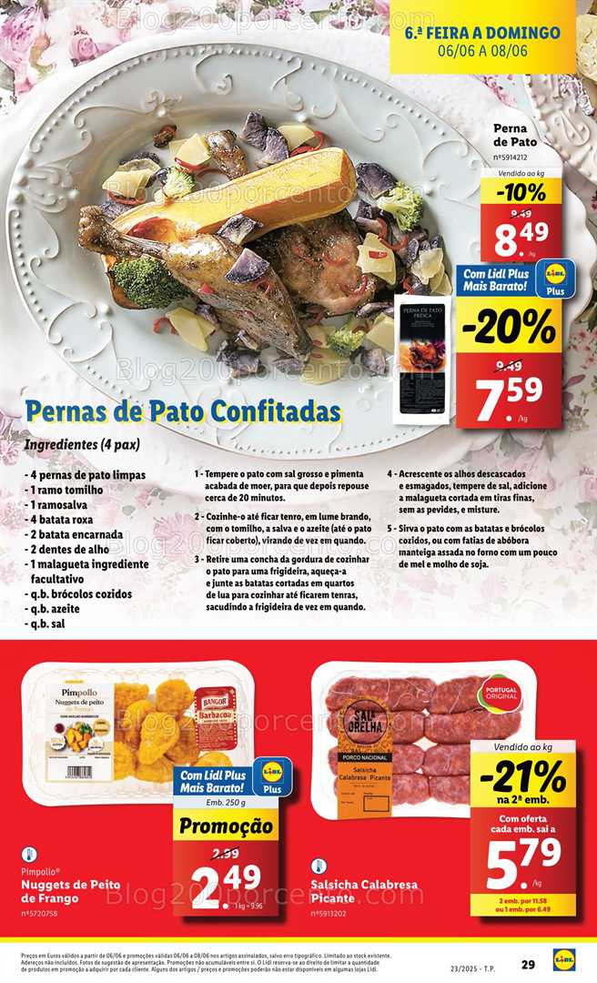 Antevisão Folheto LIDL Promoções Fim de Semana - 6 a 8 junho fim de semana