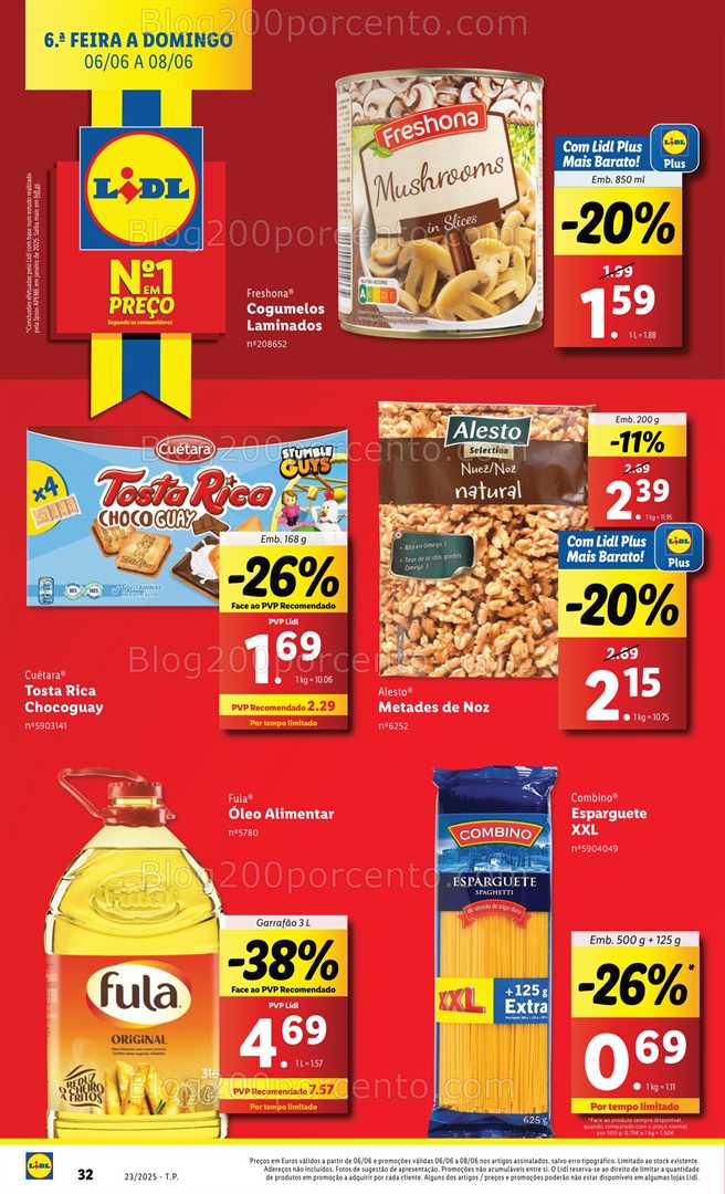 Antevisão Folheto LIDL Promoções Fim de Semana - 6 a 8 junho fim de semana