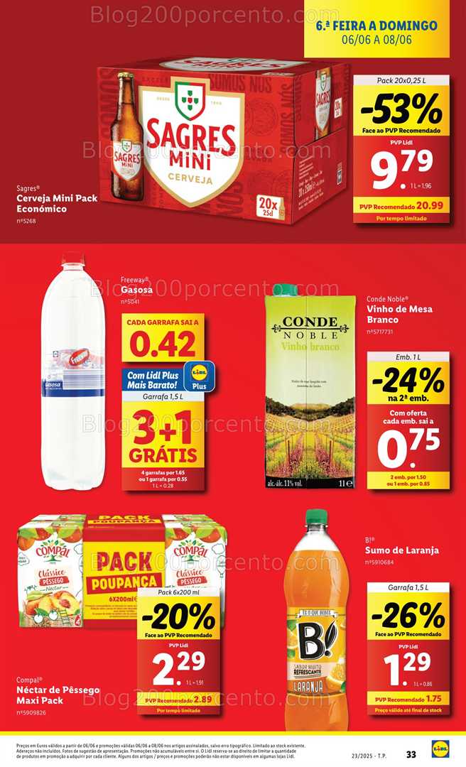 Antevisão Folheto LIDL Promoções Fim de Semana - 6 a 8 junho fim de semana