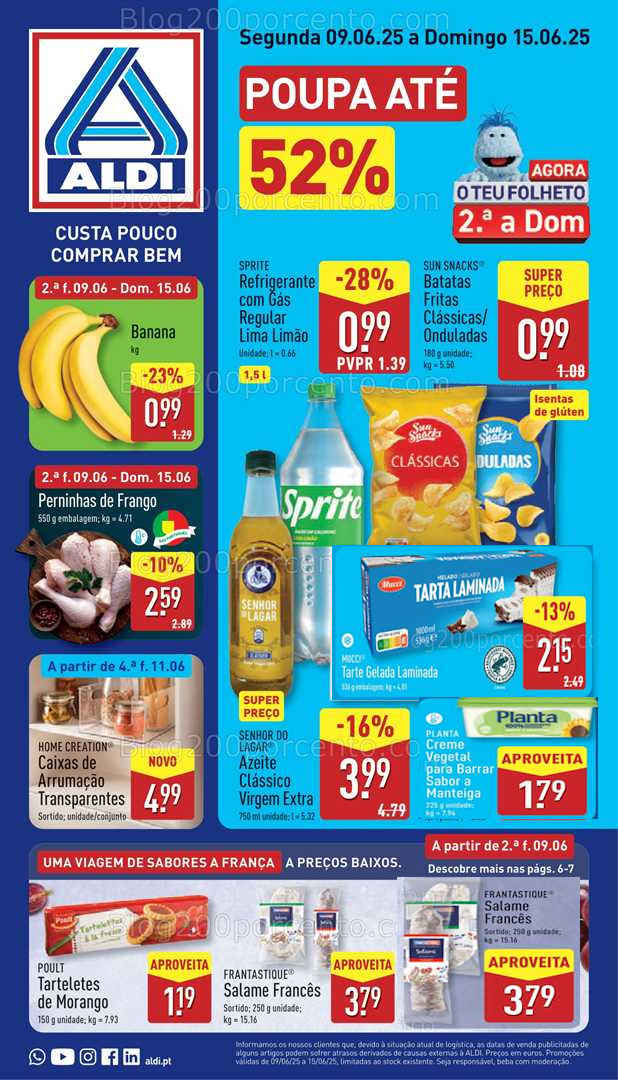 Antevisão Folheto ALDI Promoções de 9 a 15 junho all