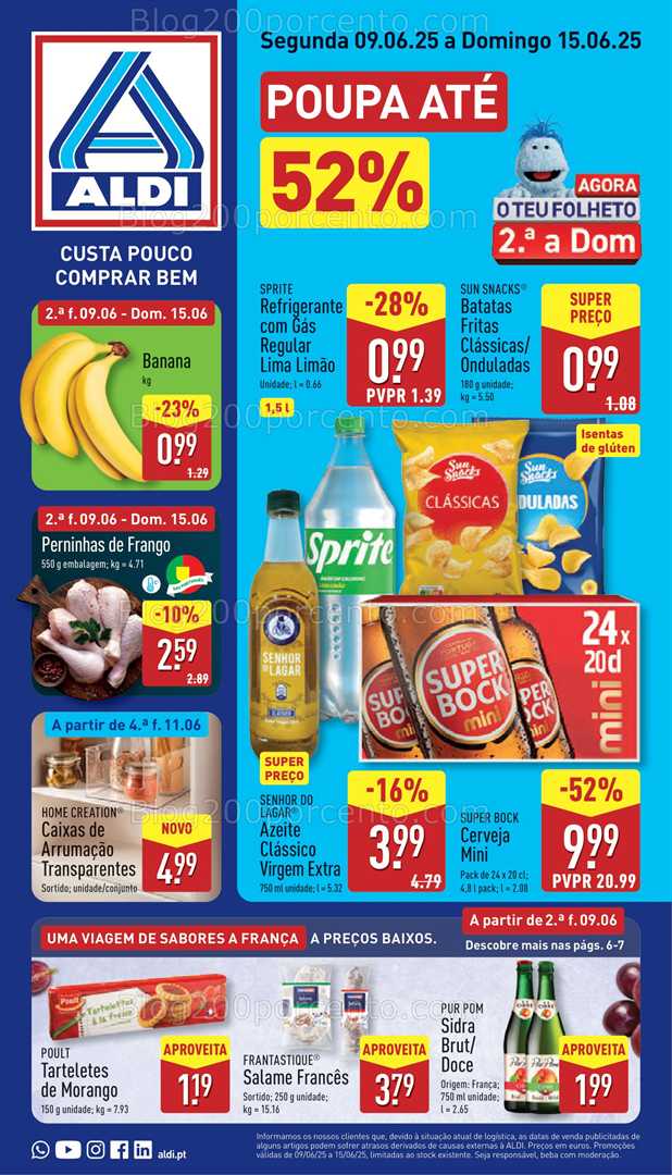 Antevisão Folheto ALDI Promoções de 9 a 15 junho all