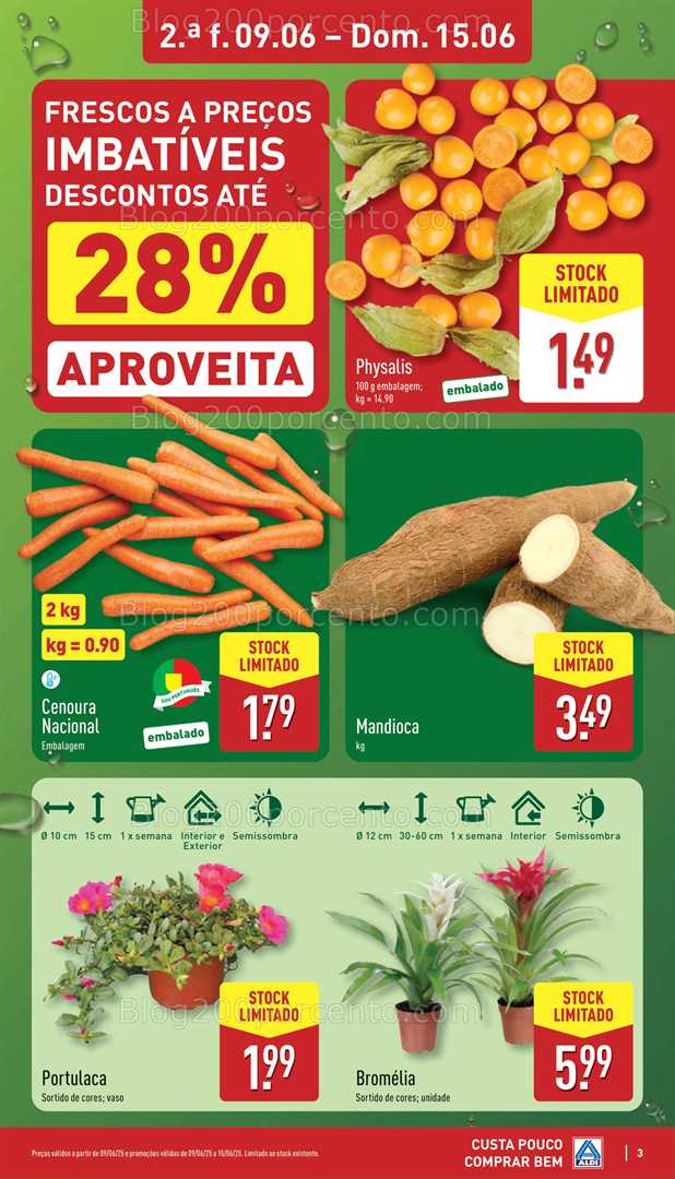 Antevisão Folheto ALDI Promoções de 9 a 15 junho all