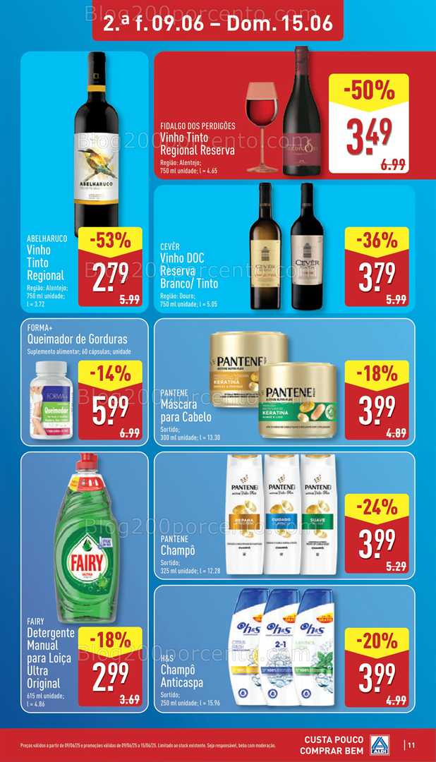 Antevisão Folheto ALDI Promoções de 9 a 15 junho all
