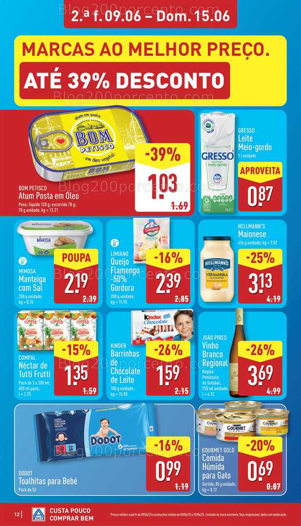 Antevisão Folheto ALDI Promoções de 9 a 15 junho all