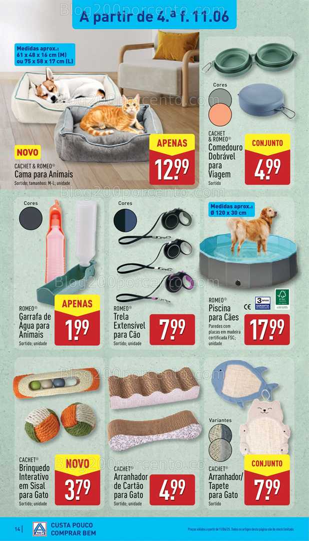 Antevisão Folheto ALDI Bazar Promoções de 11 a 15 junho bazar 11
