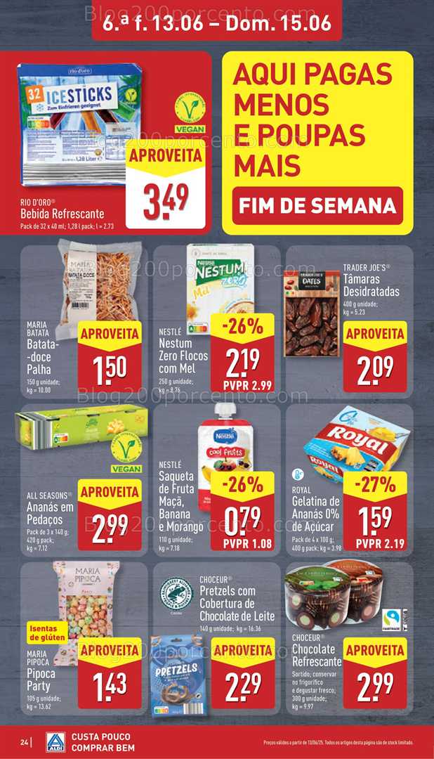 Antevisão Folheto ALDI Promoções de 9 a 15 junho all