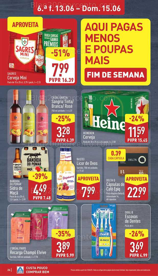 Antevisão Folheto ALDI Promoções de 9 a 15 junho all