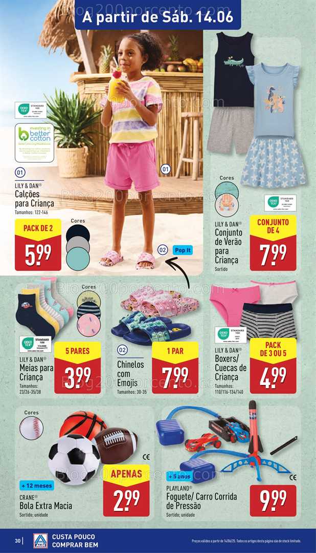 Antevisão Folheto ALDI Bazar Promoções de 14 a 15 junho bazar 14