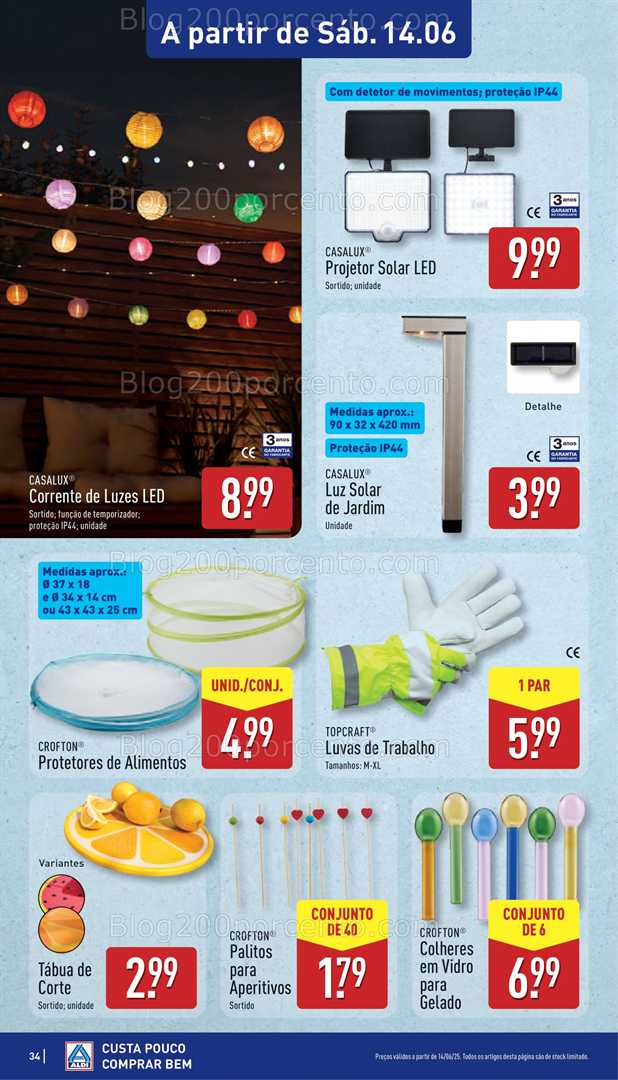 Antevisão Folheto ALDI Bazar Promoções de 14 a 15 junho bazar 14