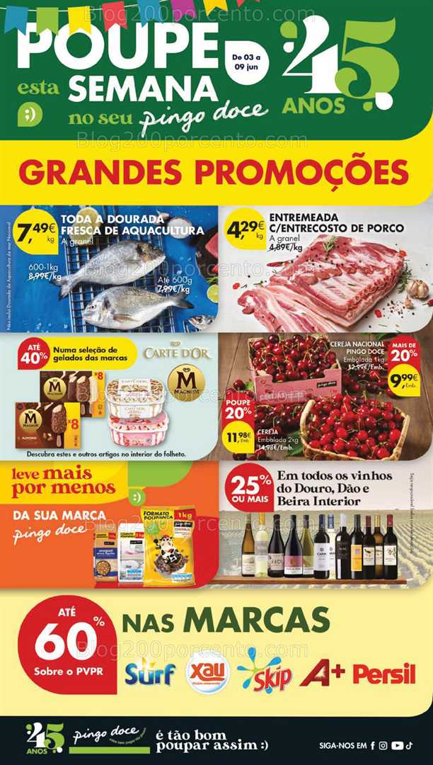 Antevisão Folheto PINGO DOCE Promoções de 3 a 9 junho all