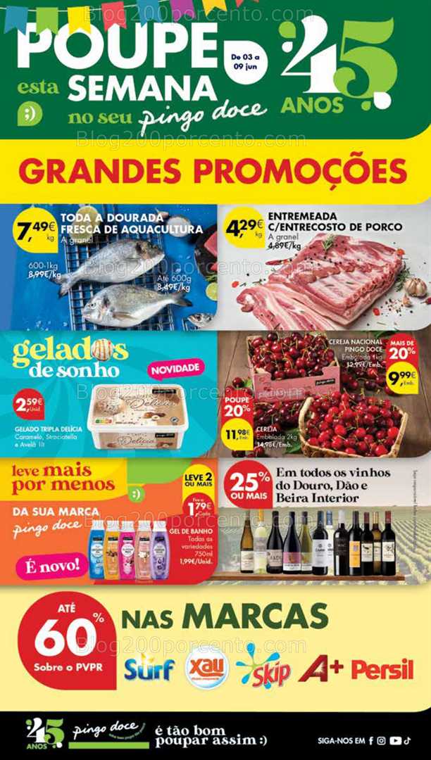 Antevisão Folheto PINGO DOCE Madeira Promoções de 3 a 9 junho all