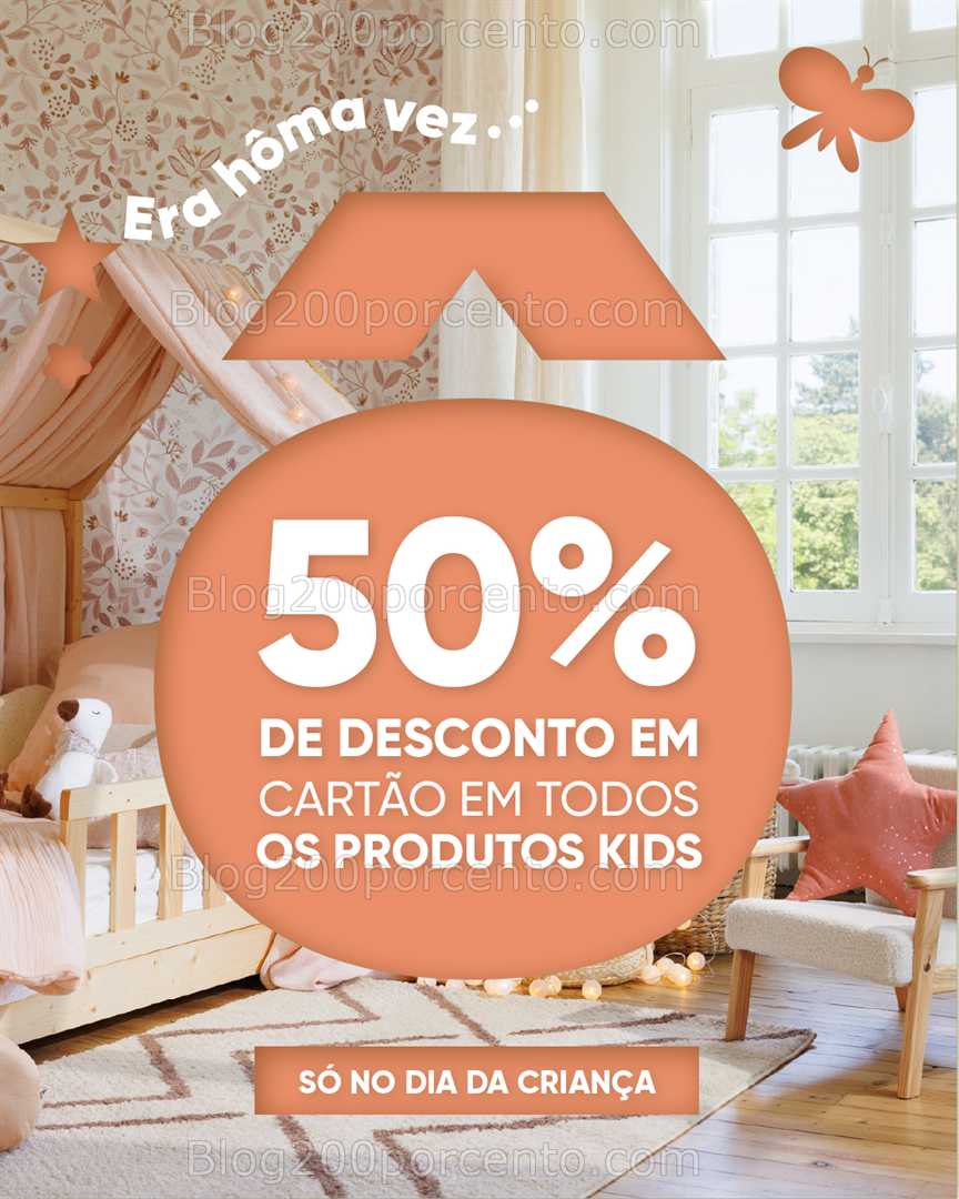 50% em Cartão em Artigos de Criança HÔMA só este Domingo! dia da criança