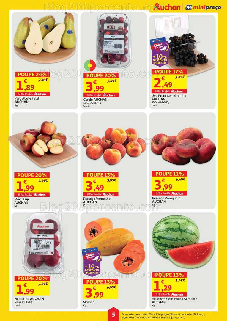 Antevisão Folheto AUCHAN - MINIPREÇO Promoções de 5 a 11 junho all