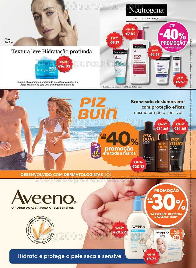 Antevisão Folheto AUCHAN Saúde e Bem-Estar Verão Promoções de 2 junho a 1 julho