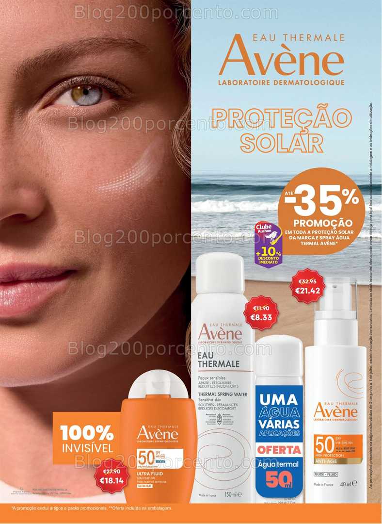 Antevisão Folheto AUCHAN Saúde e Bem-Estar Verão Promoções de 2 junho a 1 julho