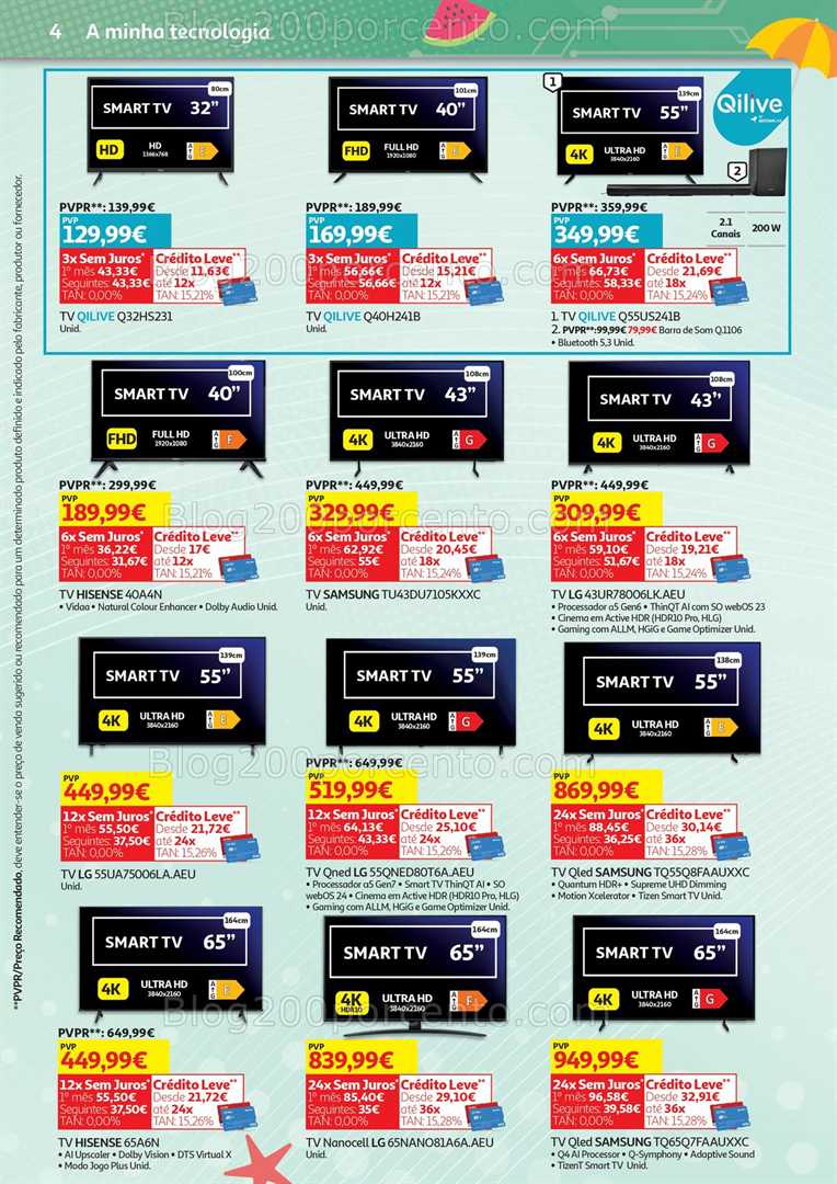 Antevisão Folheto AUCHAN Tecnologia Promoções de 2 a 17 junho