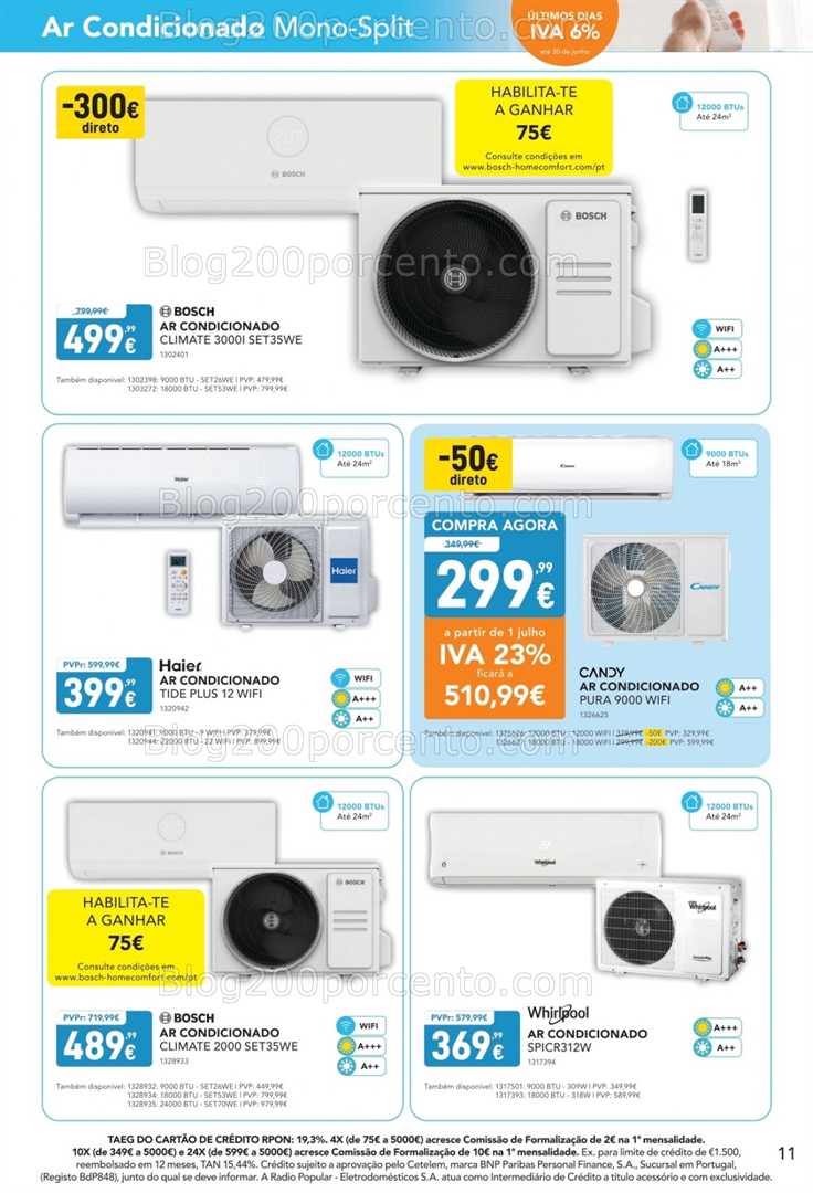 Antevisão Folheto RADIO POPULAR Ar Condicionado e Energias Renováveis - 3 a 30 junho all