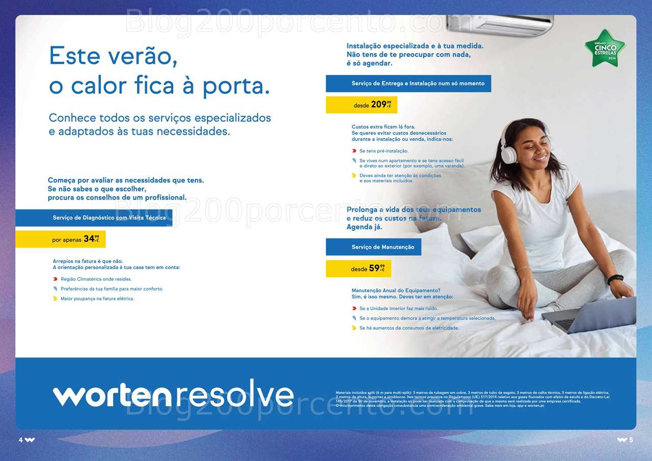 Antevisão Folheto WORTEN Ar Condicionado Promoções de 3 a 30 junho all