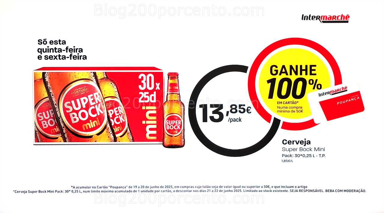 ALERTA - 100% de desconto INTERMARCHÉ só quinta ∈ sexta - 19 a 20 junho all