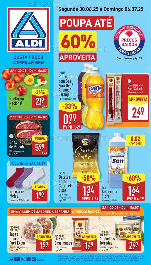 Antevisão Folheto ALDI Promoções de 30 junho a 6 julho all