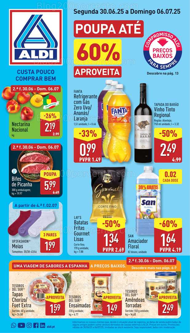 Antevisão Folheto ALDI Promoções de 30 junho a 6 julho all