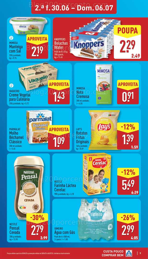 Antevisão Folheto ALDI Promoções de 30 junho a 6 julho all