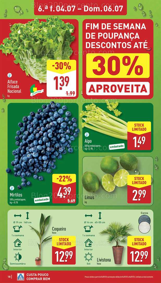 Antevisão Folheto ALDI Promoções de 30 junho a 6 julho all