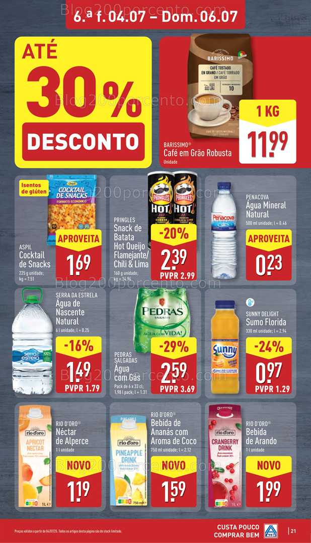 Antevisão Folheto ALDI Promoções de 30 junho a 6 julho all