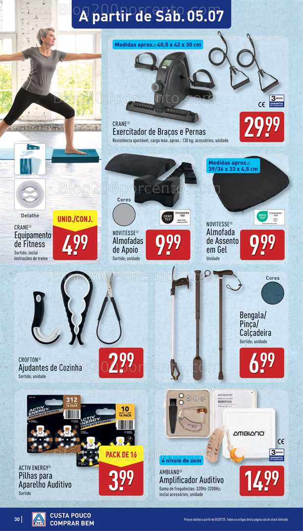 Antevisão Folheto ALDI Bazar Promoções a partir de 5 julho bazar 5 julho