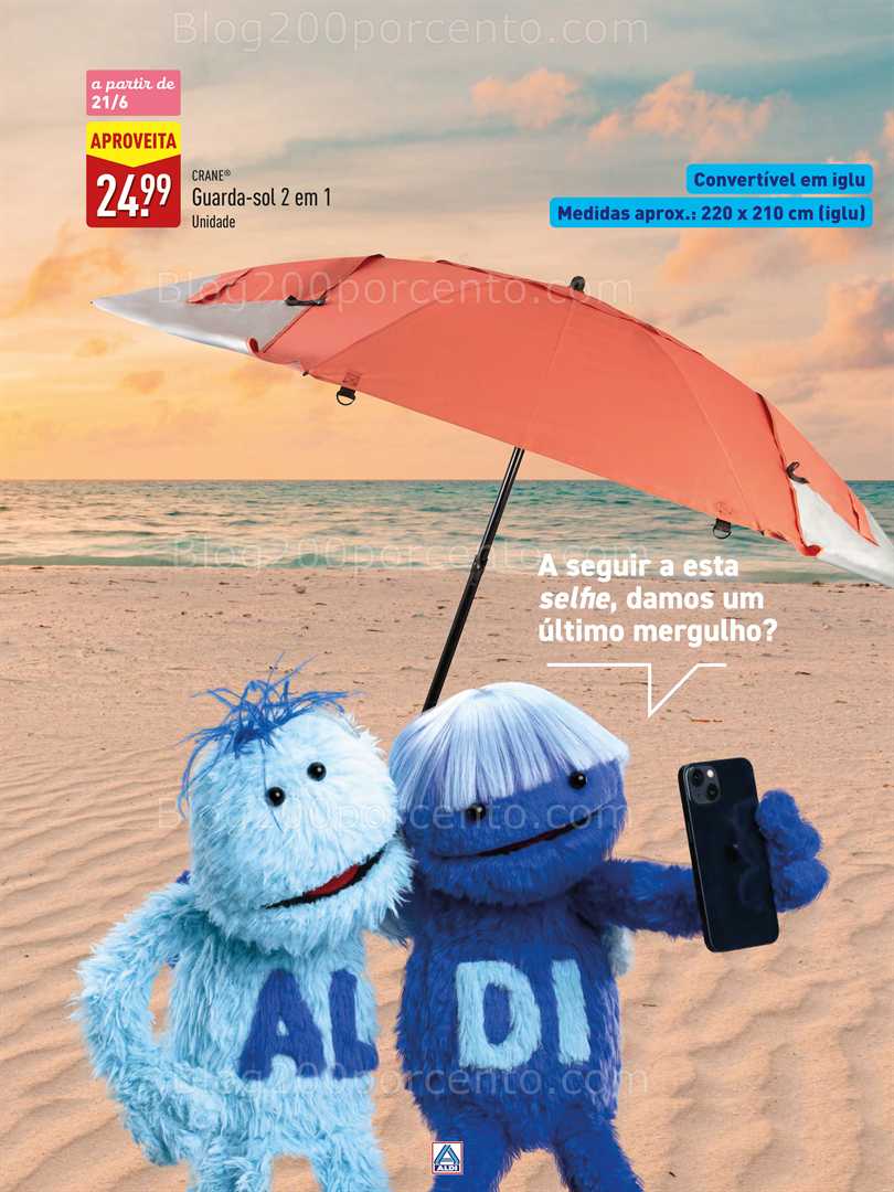 Antevisão Folheto ALDI Especial Verão Promoções a partir de 6 junho all