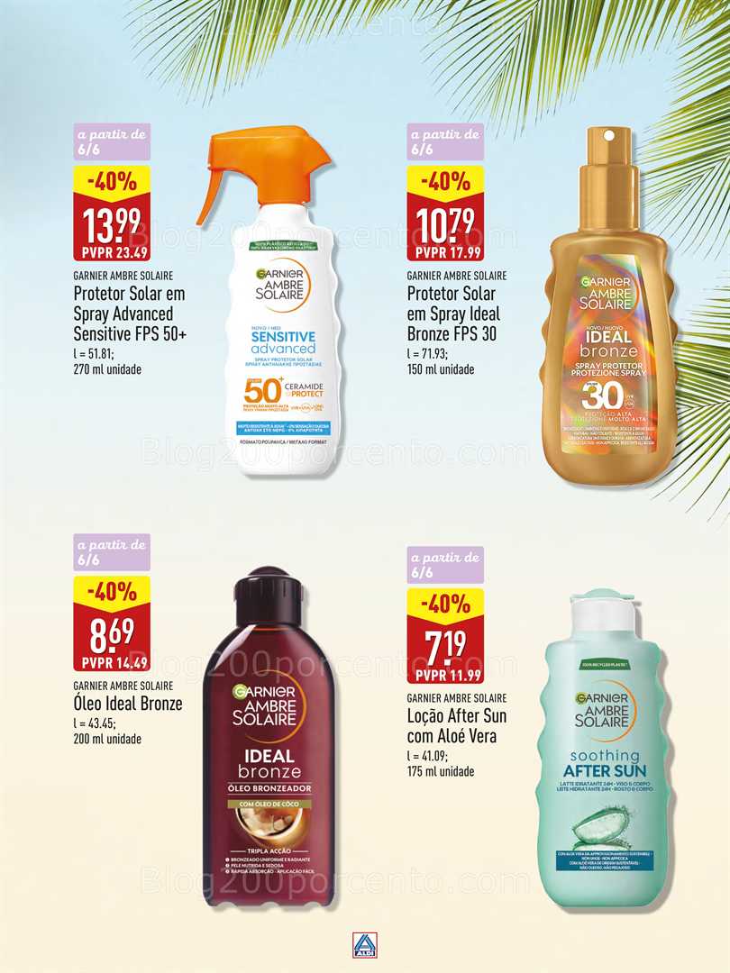 Antevisão Folheto ALDI Especial Verão Promoções a partir de 6 junho all